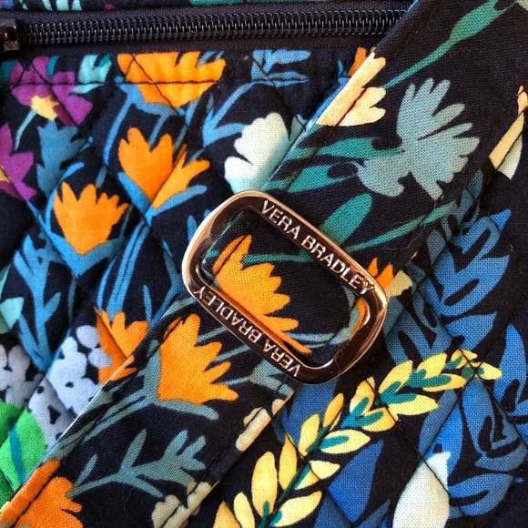 VERA BRADLEY HIPSTER CROSSBODY BAG BLUE EXCELLENT PRELOVED - Picture 7 of 11